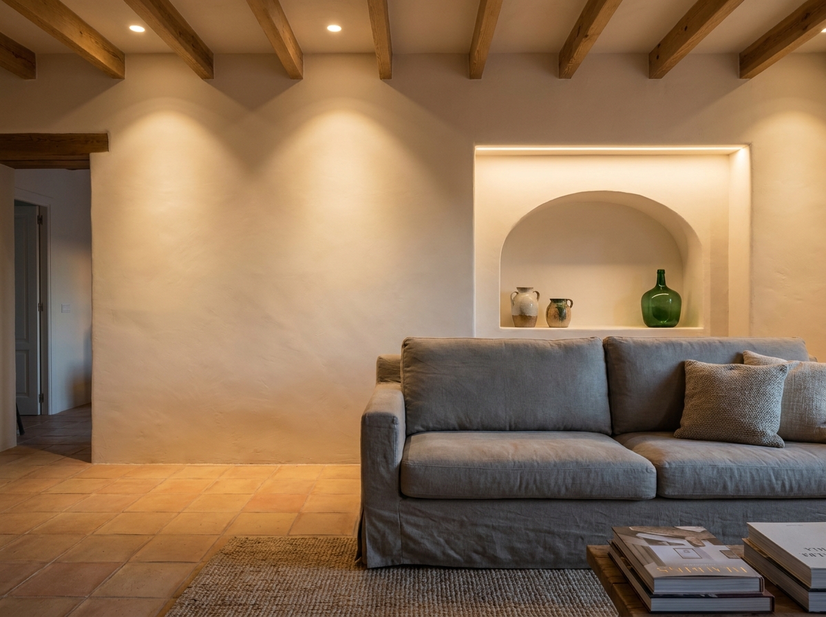 Iluminación LED instalada en vivienda
